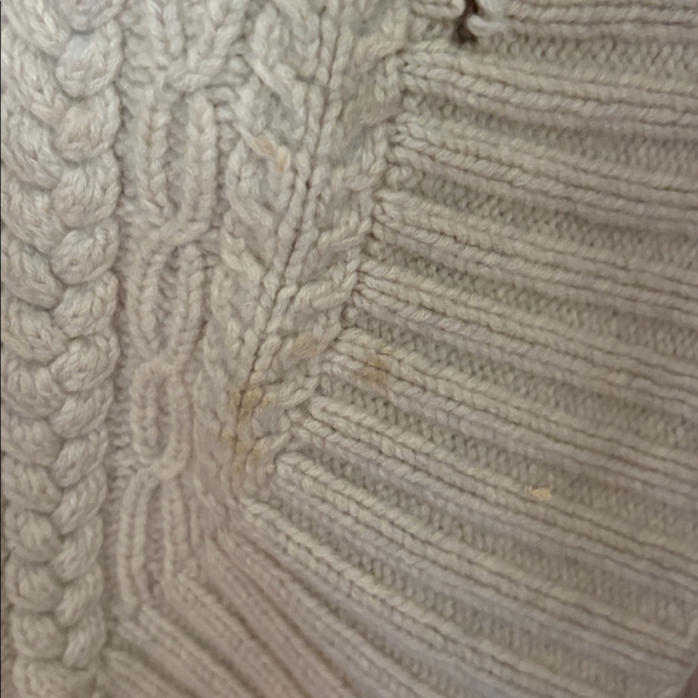 TSE Cream Cable Knit Cardigan - Picture 12 of 12